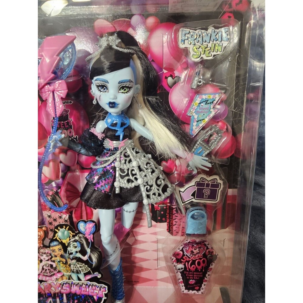 Mattel Monster High Frankie Stein Scary Sweet 1600 Birthday 11in Doll unopened